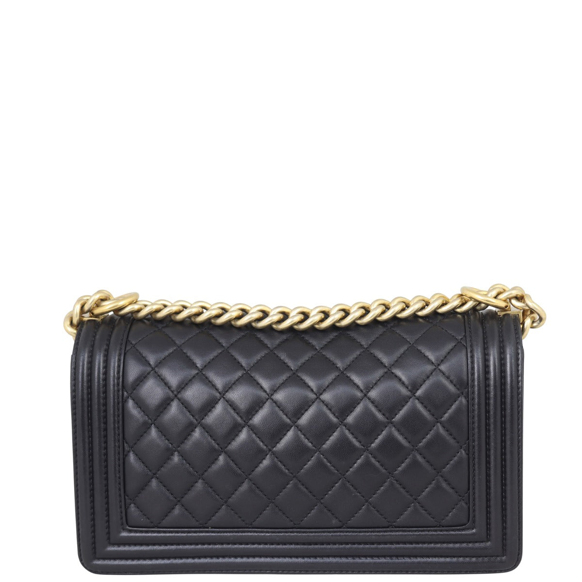 Chanel Boy Old Medium | Black Lambskin