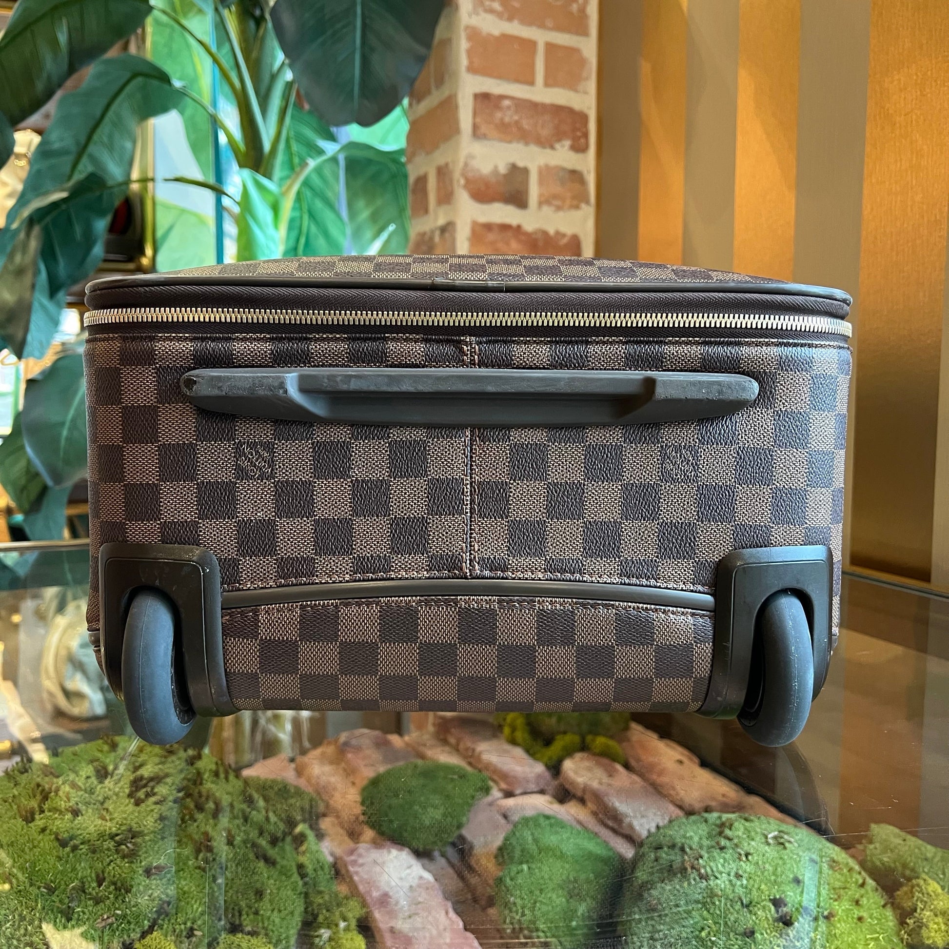 LOUIS VUITTON Pegase 50 Damier Ebene Canvas Suitcase Crossbody