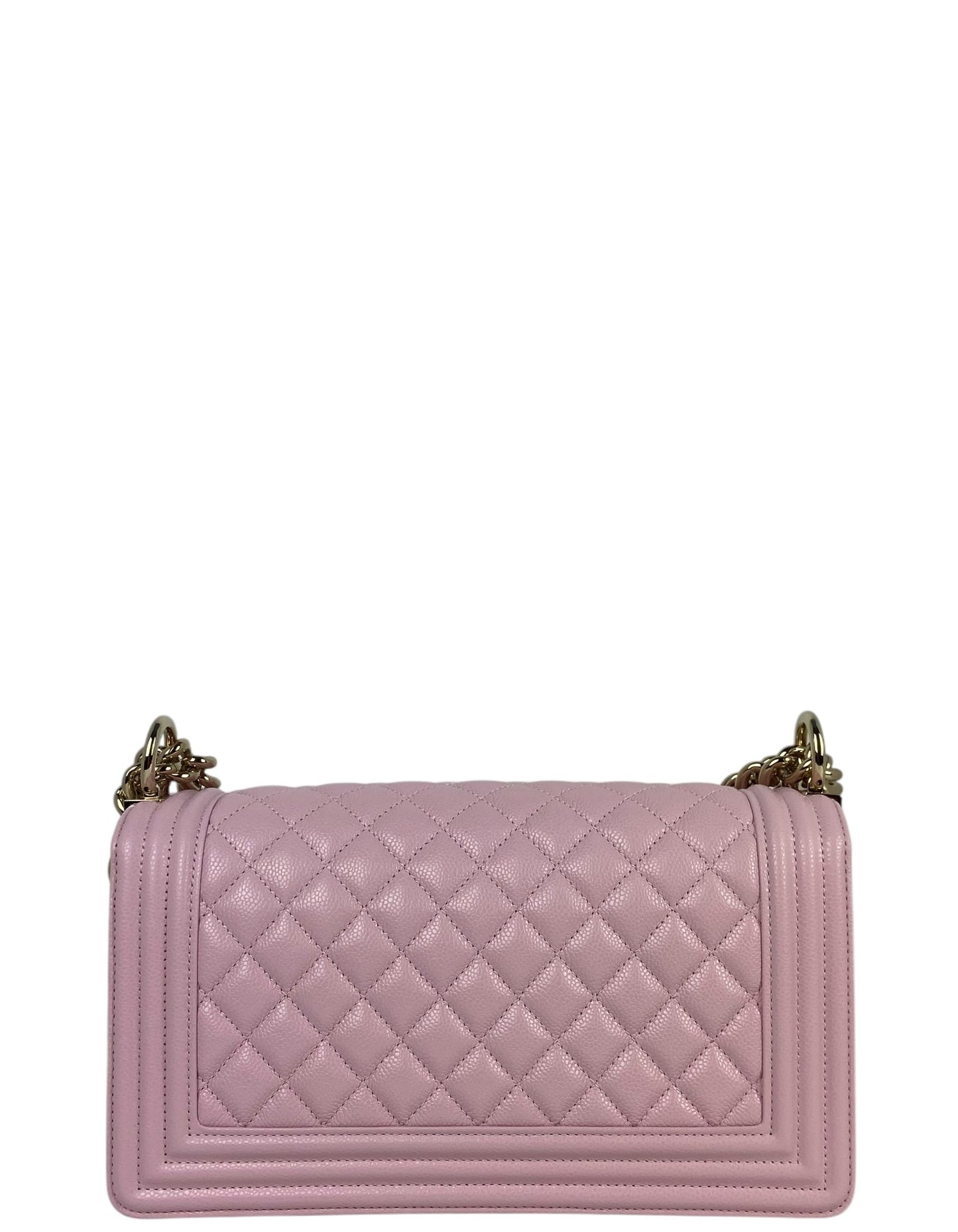 Chanel 2025 Pink Caviar Medium Boy Bag