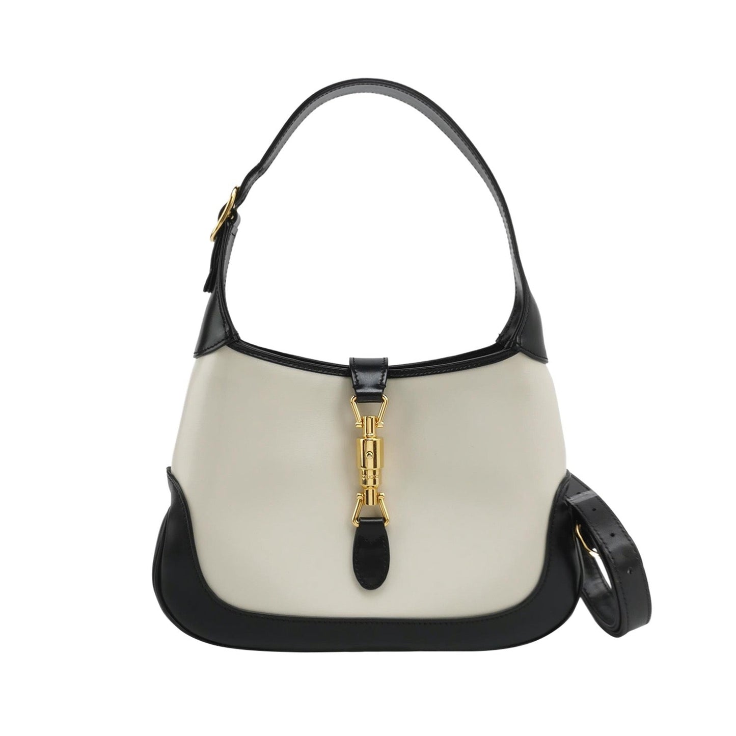 Gucci Jackie 1961 Small Black and White Leather Bag