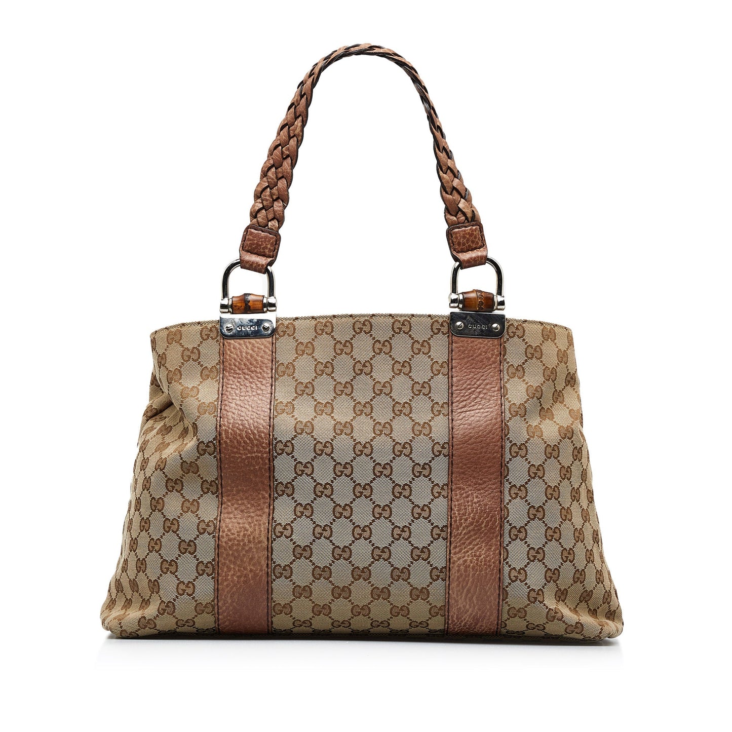 Gucci Leather Canvas Tote