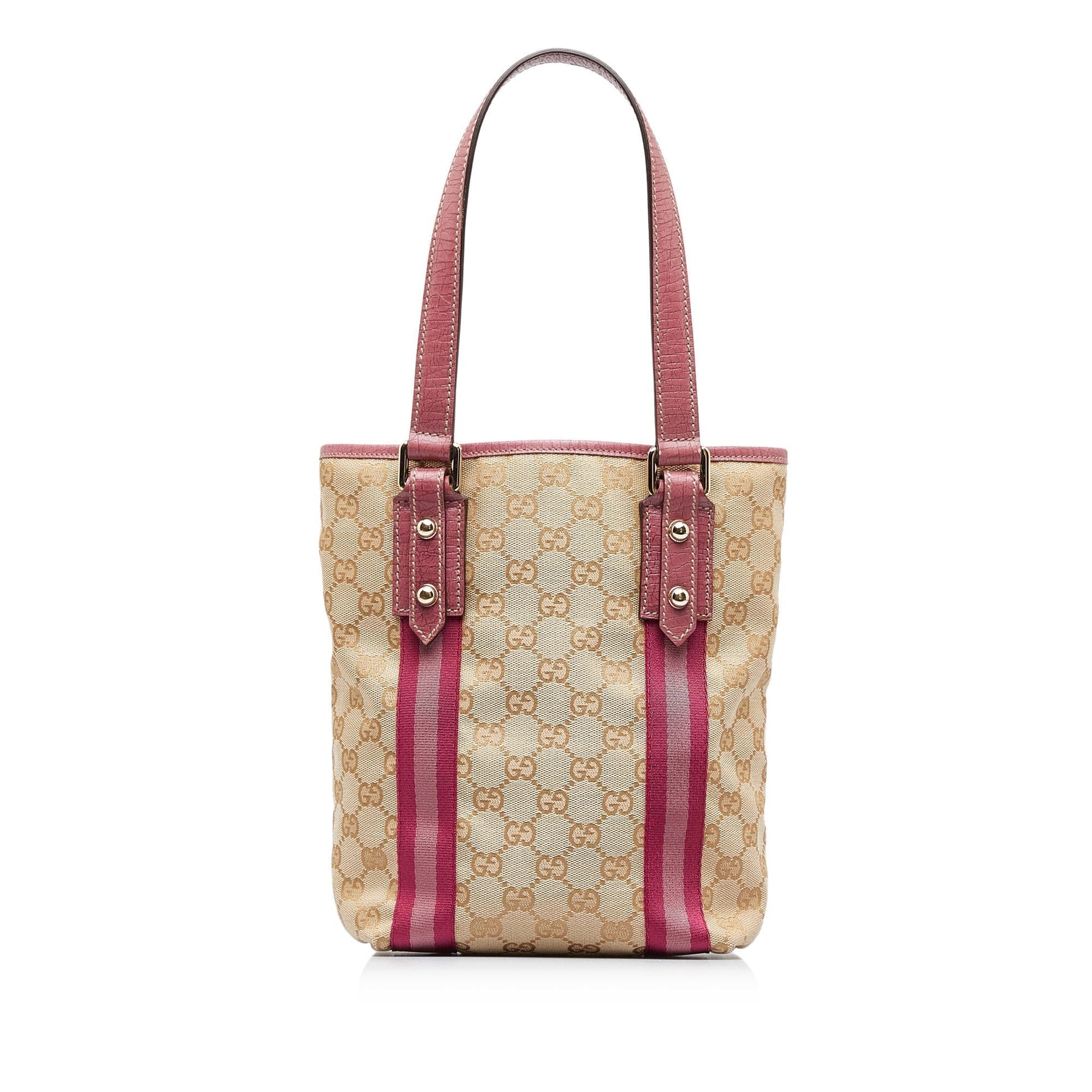 Gucci Leather Canvas Tote