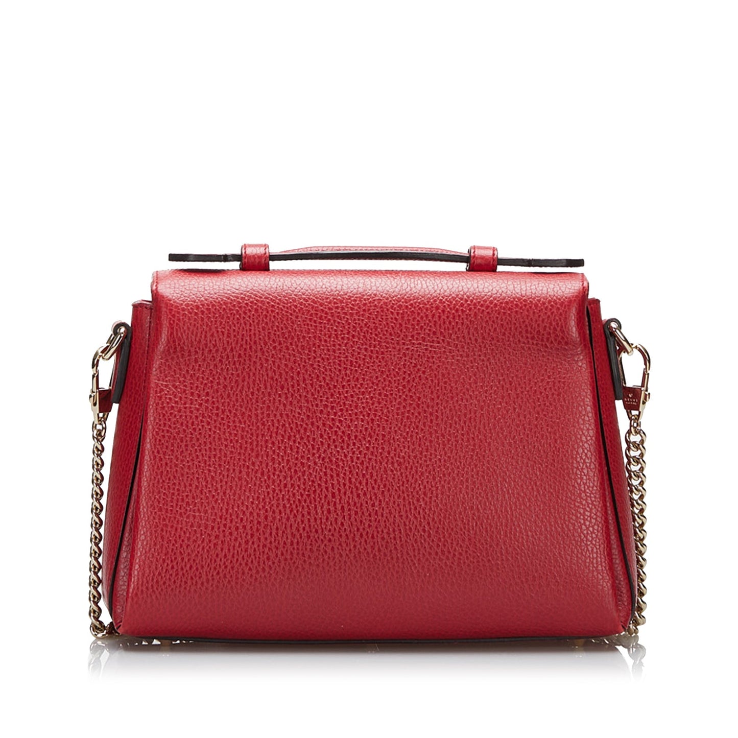 Gucci Interlocking G Red Leather Chain Shoulder Bag