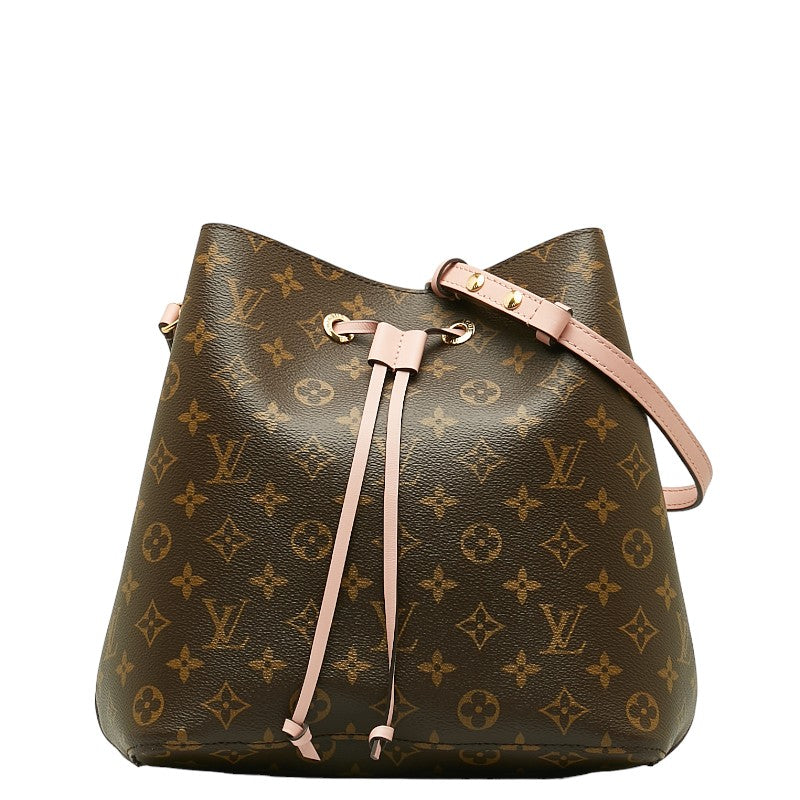 LOUIS VUITTON Louis Vuitton Monogram M44022 Shoulder Bag Rose Puddle Pink Brown Lady Stirling