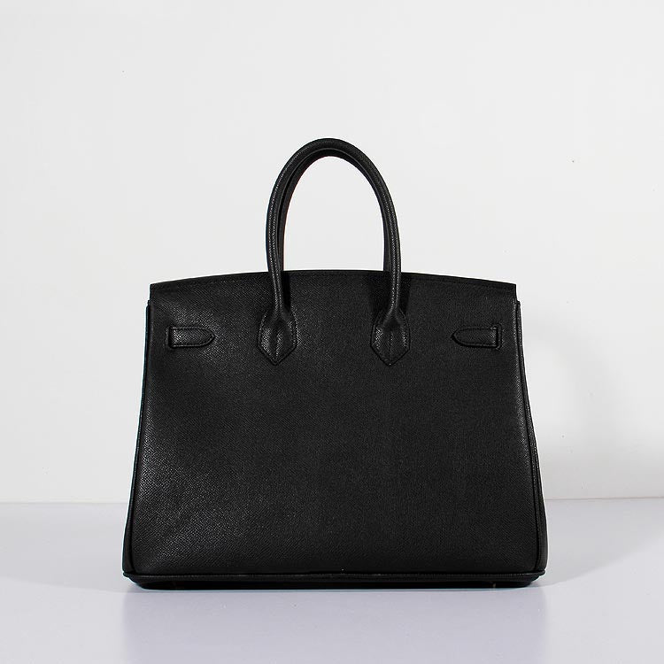 Luxury Hermes 35cm Birkin Bag Epsom Leather Black Gold