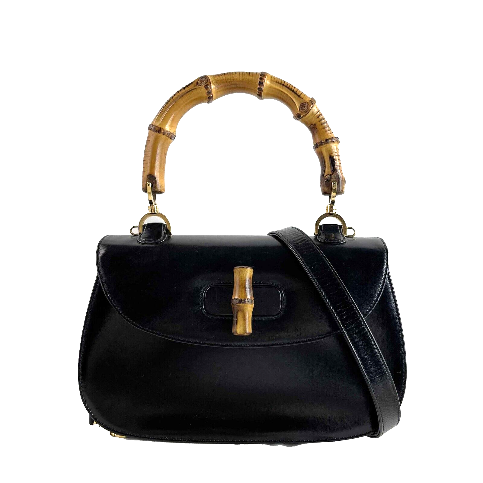 Gucci Twist Leather Top Handle Crossbody