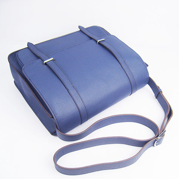 Luxury Hermes Steve Ladies Shoulder Bag Blue
