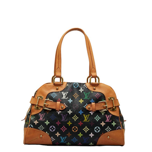 Louis Vuitton Multicolor Claudia Handbag M40194 Noir Black PVC Leather Louis Vuitton
