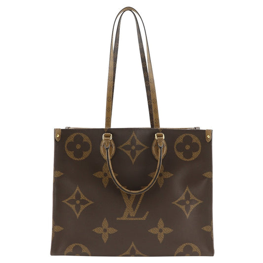 LOUIS VUITTON Tote Bag Monogram Canvas , Monogram Reverse Brown 2WAYShoulder Monogram Giant On-the-go GM Women(Unisex)