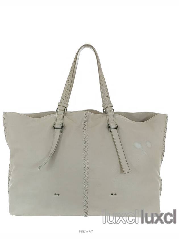 Luxury Bottega Veneta leather big shoulder bag
