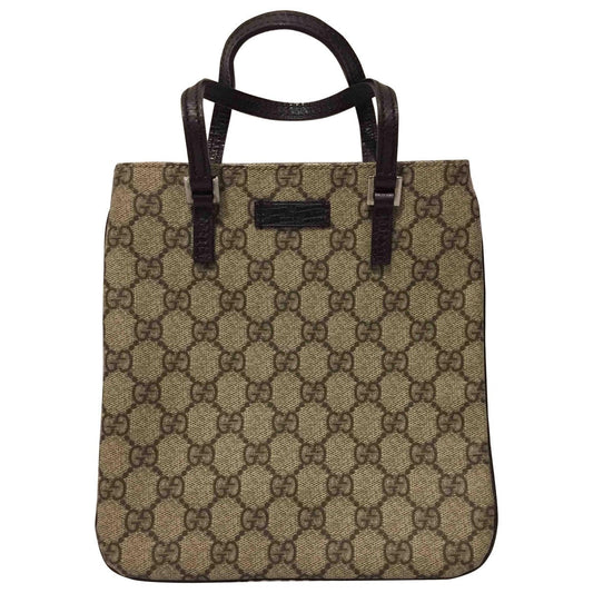 Gucci brown cloth handbag