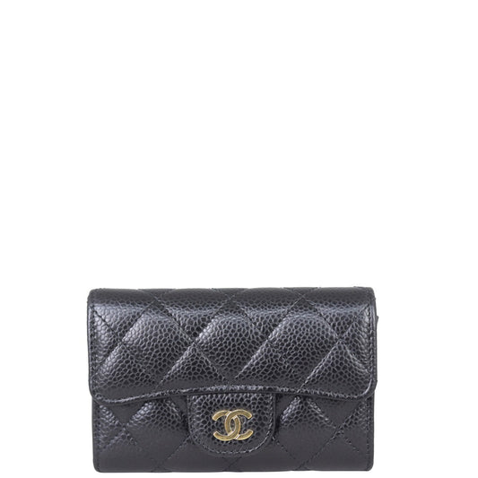 Chanel Classic Flap Card Holder  | Gold Hardware