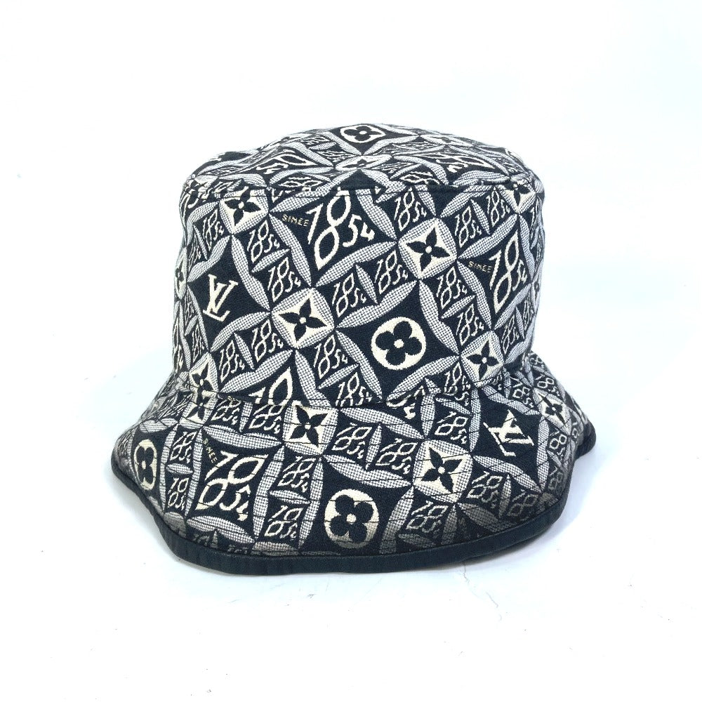 LOUIS VUITTON hat cotton black Since1854 bob bucket hat Women S