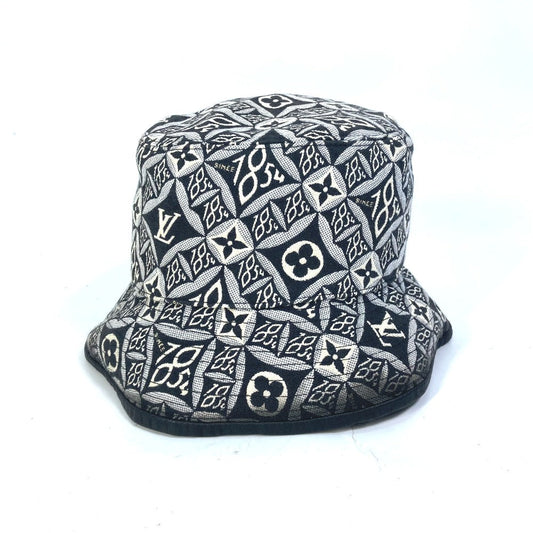 LOUIS VUITTON hat cotton black Since1854 bob bucket hat Women S