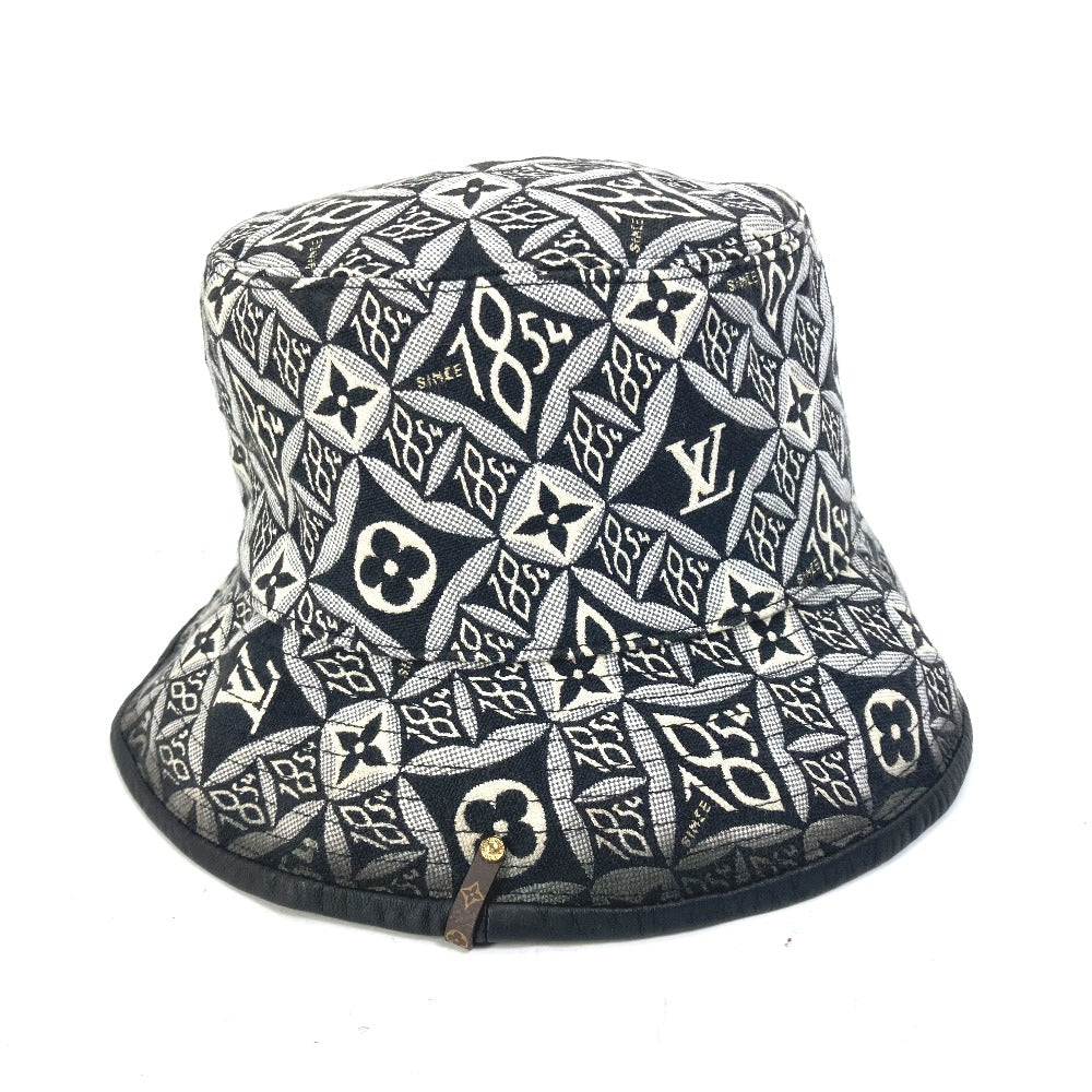 LOUIS VUITTON hat cotton black Since1854 bob bucket hat Women S