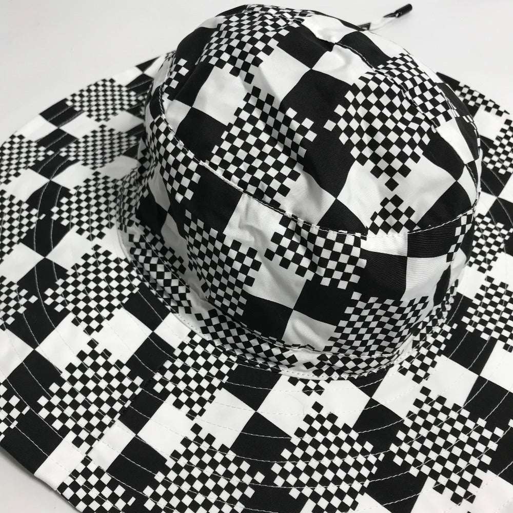 LOUIS VUITTON hat Polyester / Cotton black Distorted Damier Hat mens