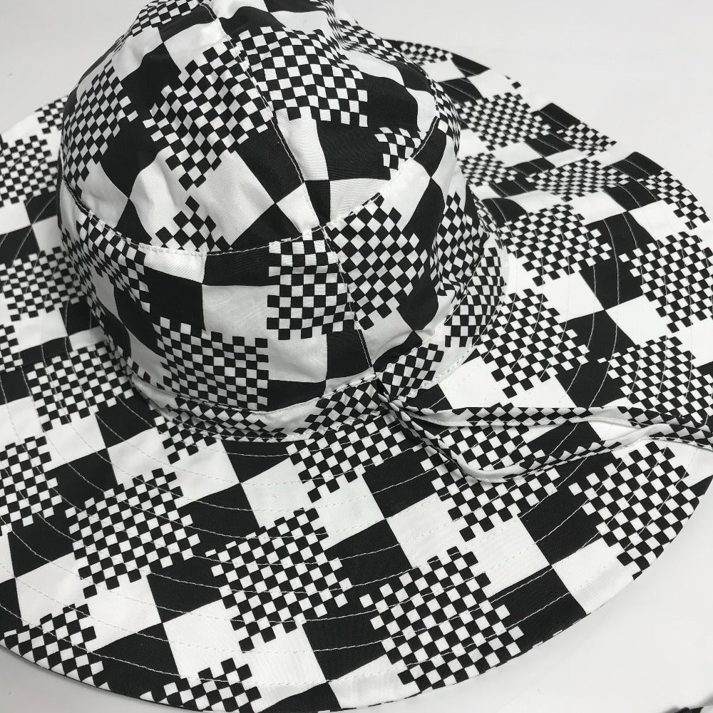 LOUIS VUITTON hat Polyester / Cotton black Distorted Damier Hat mens