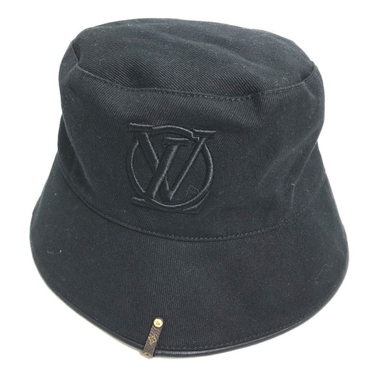 LOUIS VUITTON hat cotton black Bucket hat LV City Women
