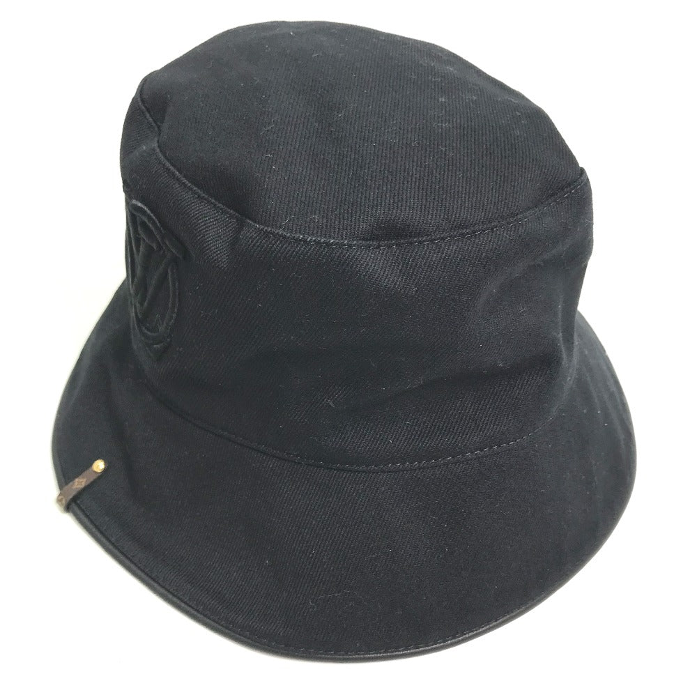 LOUIS VUITTON hat cotton black Bucket hat LV City Women