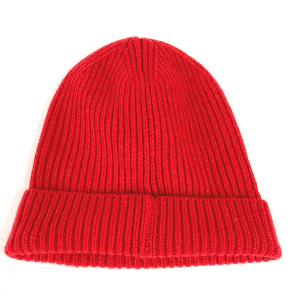 LOUIS VUITTON Knit hat cashmere Red LV logo Bonnet LV Ahead logo mens