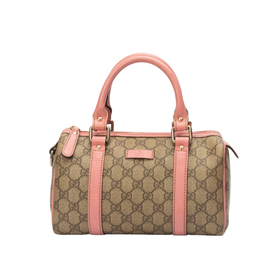 Gucci Leather Canvas Handbag