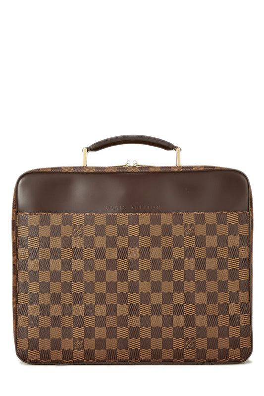Louis Vuitton, Damier Ebene Porte Ordinateur Sabana, Brown