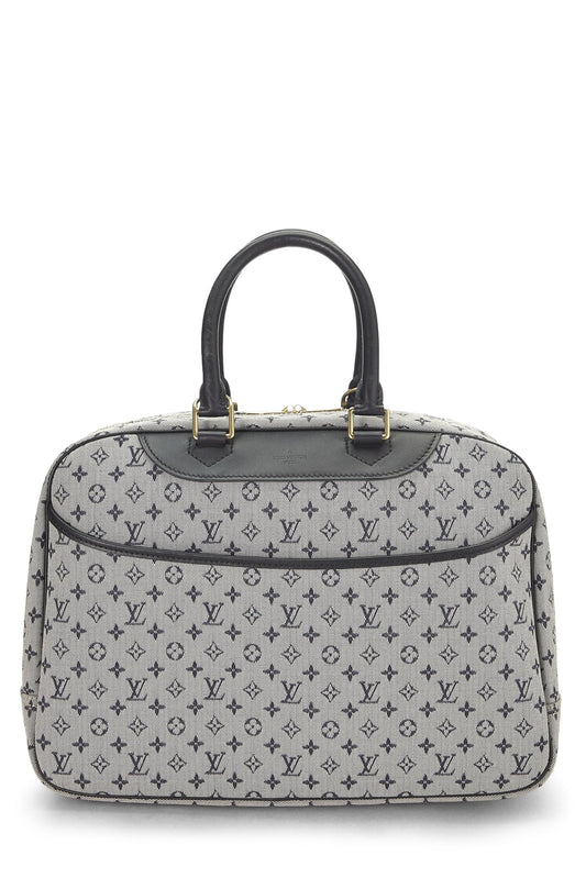 Louis Vuitton, Navy Monogram Mini Lin Deauville, Navy