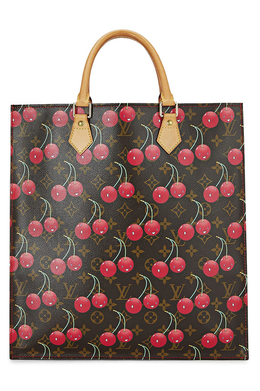 Louis Vuitton, Takashi Murakami x Louis Vuitton Monogram Cerises Sac Plat, Brown
