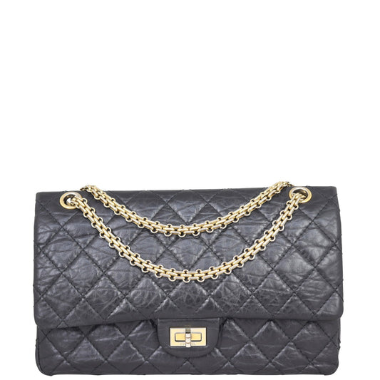 Chanel 2.55 Reissue 226 Double Flap Bag | Black