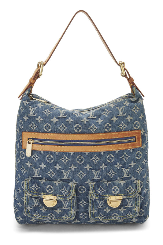 Louis Vuitton, Blue Monogram Baggy GM, Blue