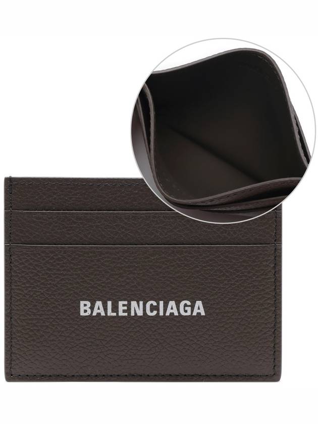Luxury Balenciaga Trending 2026 Logo Print Cash Card Holder Dark Green
