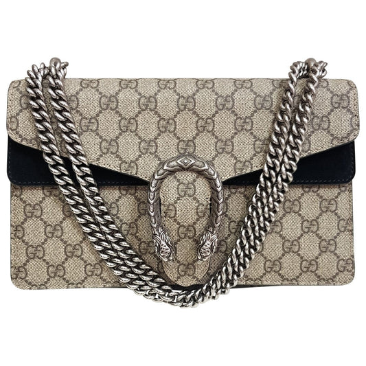 Gucci dionysus black cloth handbag