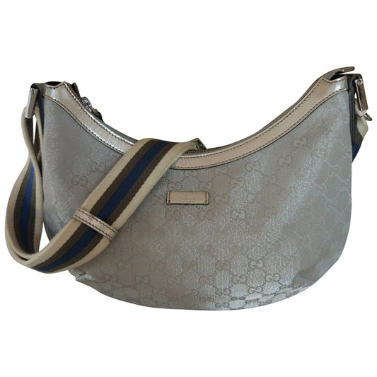 Gucci metallic cloth handbag