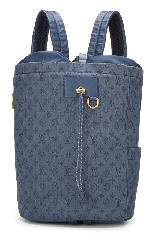 Louis Vuitton, Blue Monogram Chalk Backpack, Blue