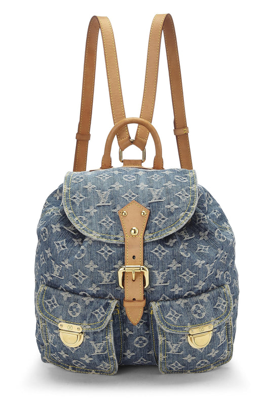 Louis Vuitton, Blue Monogram Sac a Dos GM, Blue