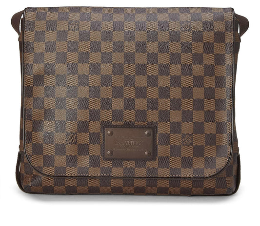 Louis Vuitton, Damier Ebene Brooklyn MM, Brown