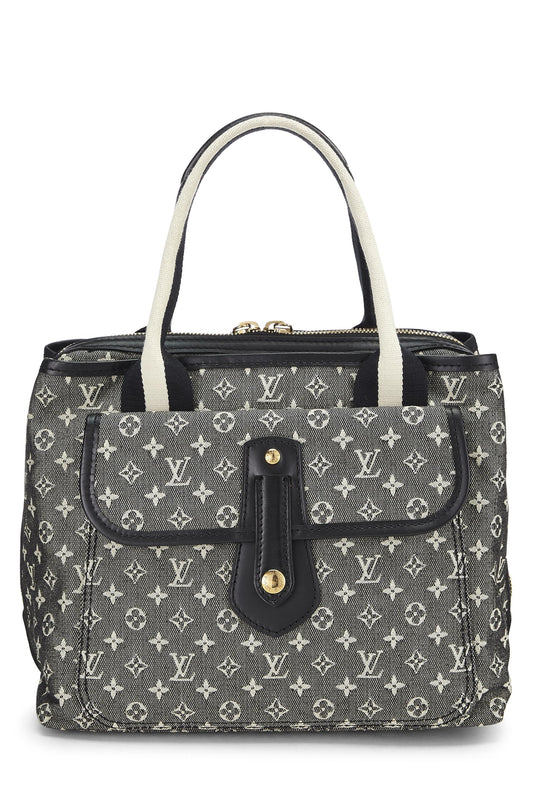 Louis Vuitton, Black Monogram Mini Lin Sac Mary Kate, Black
