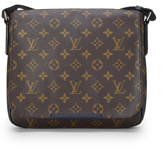 Louis Vuitton, Monogram Canvas Macassar District PM, Black