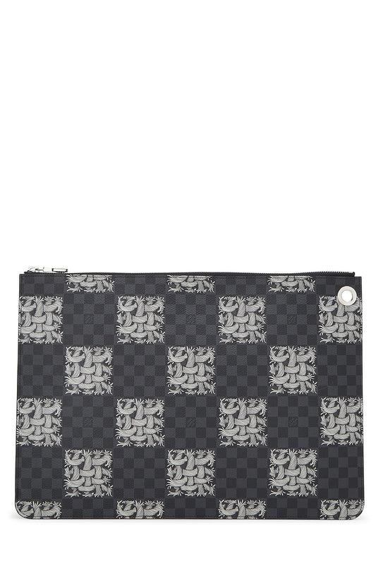 Louis Vuitton, Christopher Nemeth x Louis Vuitton Damier Graphite Pochette Jour GM, Black