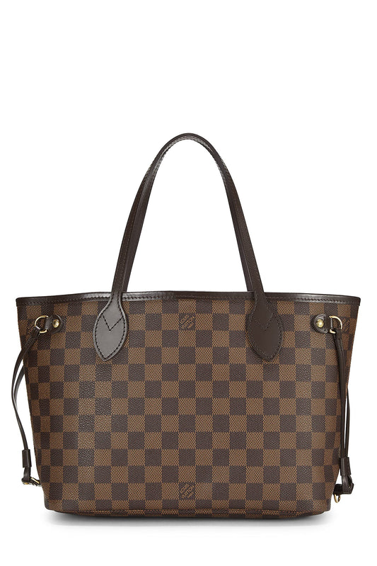 Louis Vuitton, Damier Ebene Neverfull PM, Brown