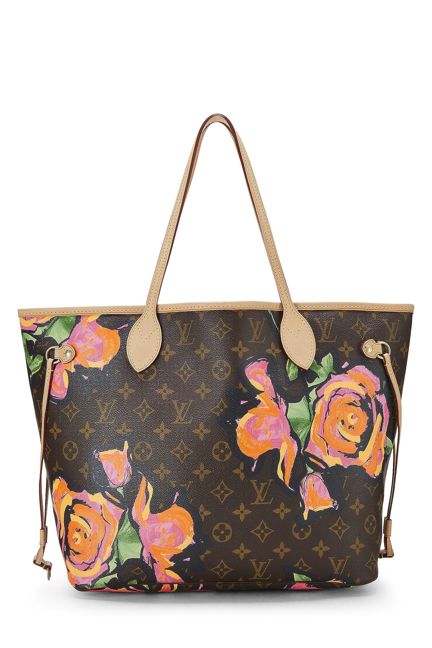 Louis Vuitton, Stephen Spro x Louis Vuitton Monogram Canvas Roses Neverfull MM, Brown