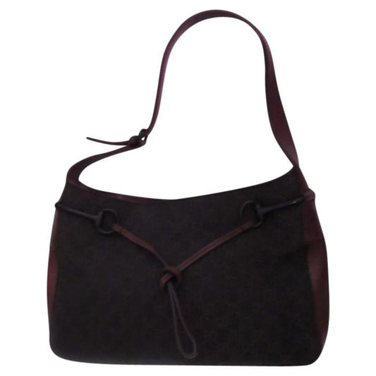 Gucci Leather Canvas Tote
