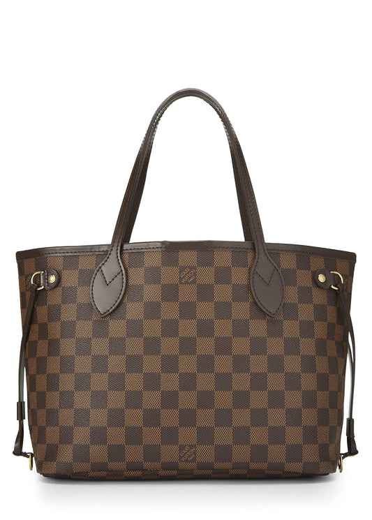 Louis Vuitton, Damier Ebene Neverfull PM, Brown