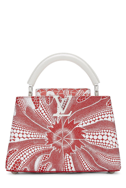 Louis Vuitton, Yayoi Kma x Louis Vuitton Red & White Dots Infinity Taurillon Capucines BB, Red