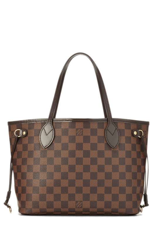 Louis Vuitton, Damier Ebene Neverfull PM, Brown