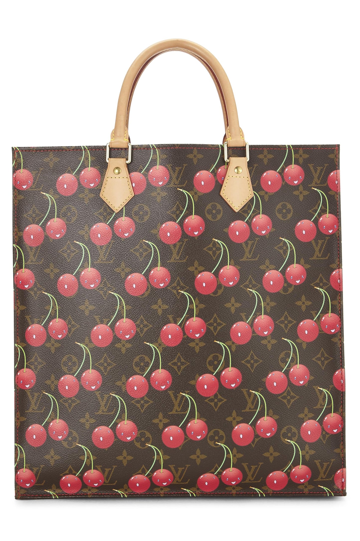 Louis Vuitton, Takashi Murakami x Louis Vuitton Monogram Cerises Sac Plat, Brown