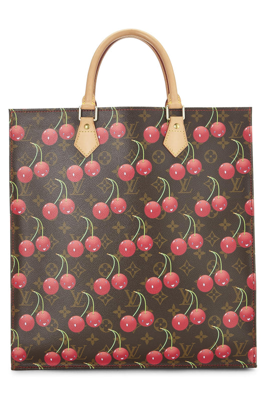 Louis Vuitton, Takashi Murakami x Louis Vuitton Monogram Cerises Sac Plat, Brown