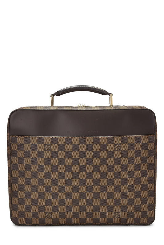 Louis Vuitton, Damier Ebene Porte Ordinateur Sabana, Brown
