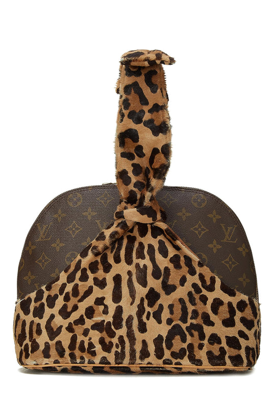 Louis Vuitton, Alaïa x Louis Vuitton Monogram Leopard Alma, Brown