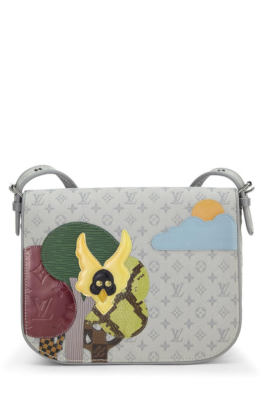 Louis Vuitton, Grey Monogram Canvas Patchwork Conte De Fees Mtte, Blue